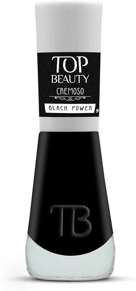 Top Beauty Esmalte New 9Ml Cremoso - 355 - Black Power