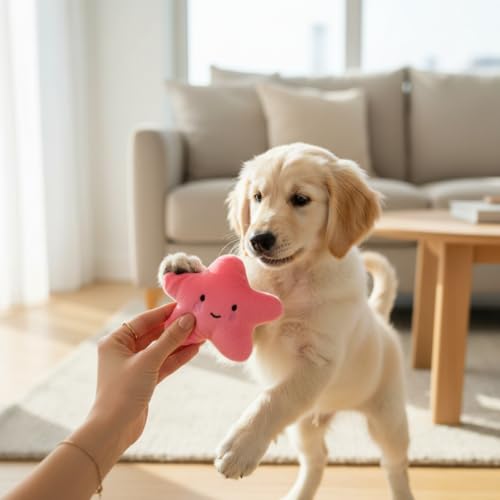 Juguete de Peluche Estrella para Perro con Sonido miniatura 2