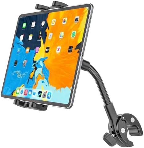 Wukanleng Bike or Motorcycle Tablet Holder, Gooseneck Out Front Bicycle ...