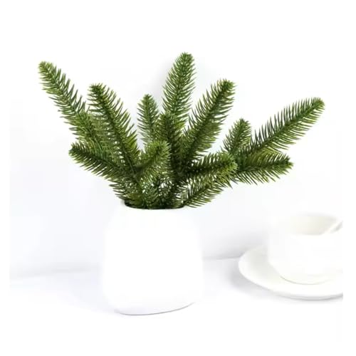 Image of SPHINX Artificial Pine Sticks Branches 26 cm - Green Pine Needles for Home Decor, Festival Decor, Celebrations, Trousseau Packing, Gift Packing, Tray & Basket Decoration, DIY Crafts (10, Green)