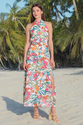 Image of Maggy London Women's Maggy London Women's Halter Neck Maxi Dress