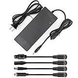 54.6V 2A Ebike Electric Scooter Charger for 48V Lithium Battery, 5 Adapter Plugs Fast Replacement Charger Compatible with Rad Power Bikes, Velotric, Heybike, Juiced, Ecotric - UL Listed