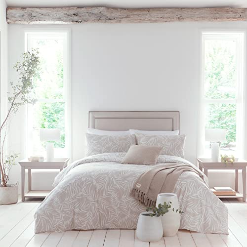 Drift Home - Joelle - Parure de lit 52 % Polyester recyclé 48 % Coton BCI - Lit Simple en Naturel Cover