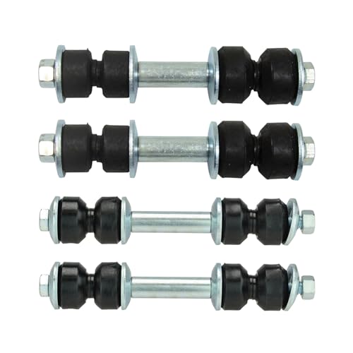 TRQ Sway Bar Stabilizer Link Set Front & Rear Compatible with 95-03 Aurora 00-05 Bonneville DeVille 06-11 DTS LeSabre Lucerne 97-05 Park Avenue 95-99 Riviera 99-04 Seville