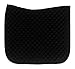 Equinavia Harstad Dressage Saddle Pad | Classic & Durable | Moisture-Wicking Tricot Backing - Black - Horse