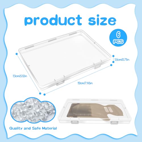 WYKOO 6 Pack Clear Freezer Breast Milk Storage Organizer Flat Breast Milk Freezer Storage Organizer Breastmilk Freezer Tray Breast Milk Freezer Organizer - Thumbnail 2