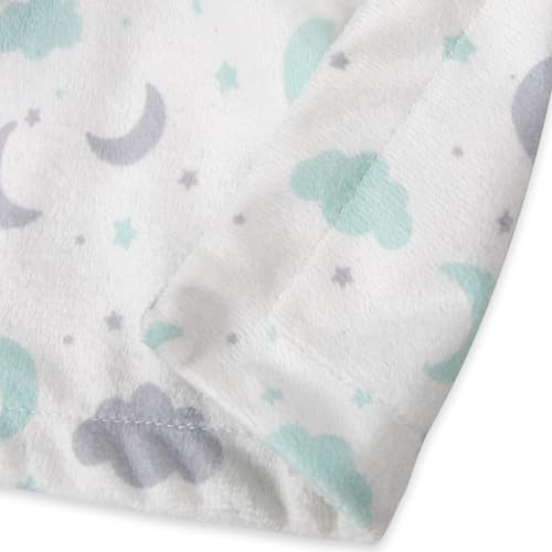 Image of Baby Essentials Minky Animal Snuggler Lovey Blanket for Kids, Babies, Boys, Girls, Gender Neutral Security Blanket with Stuffed Animal (Moonlight Elephant)