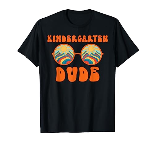 Kindergarten Dude Groovy First Day Back To School Student T-Shirt