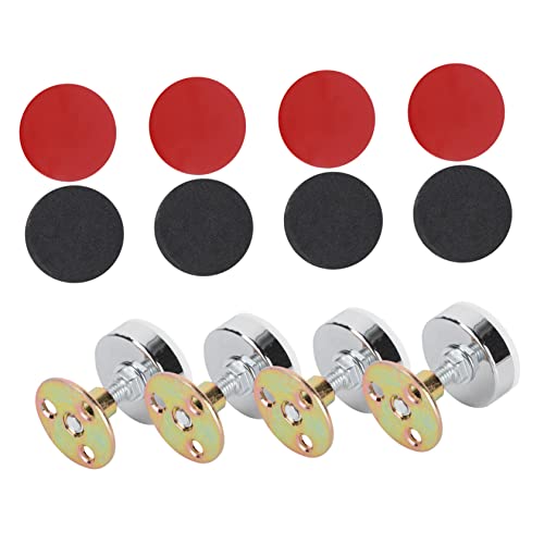 Nusitou 4Pcs Bedside Anchor Metal Headboard Sofa Support Column Stand Headboard Fixer Bed Frame Post Anti-Shake Tool Sofas Anti- Shake Tool Headboard Bumper Bed Frame Holder For Wall Black #TOP22