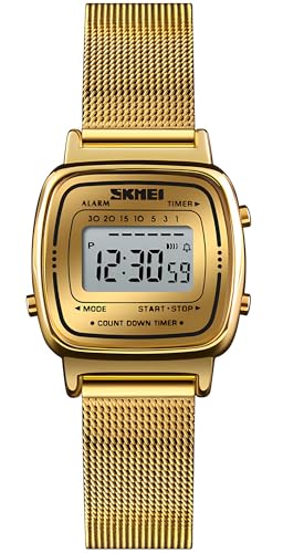 Gosasa Elegant Women's Digital Watch Mesh Band