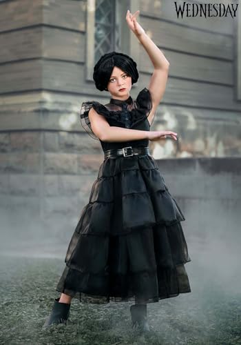 Disfraz completo de Wednesday Addams para niñas miniatura 2