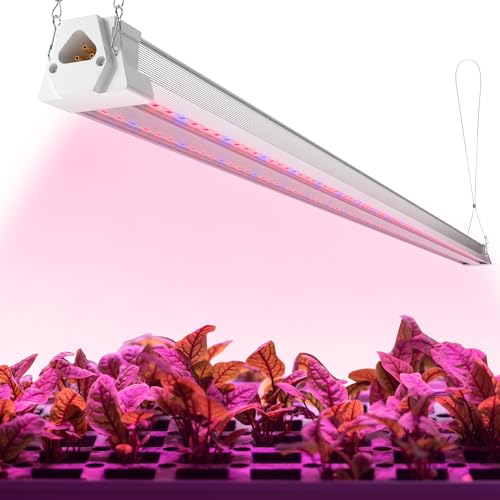 FREELICHT 1Pack 4FT Grow Light for Indoor Plants, 40W=250W, Red Blue