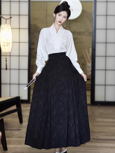 Black Office Horse-Face Skirt, Daily Midi, Pockets3