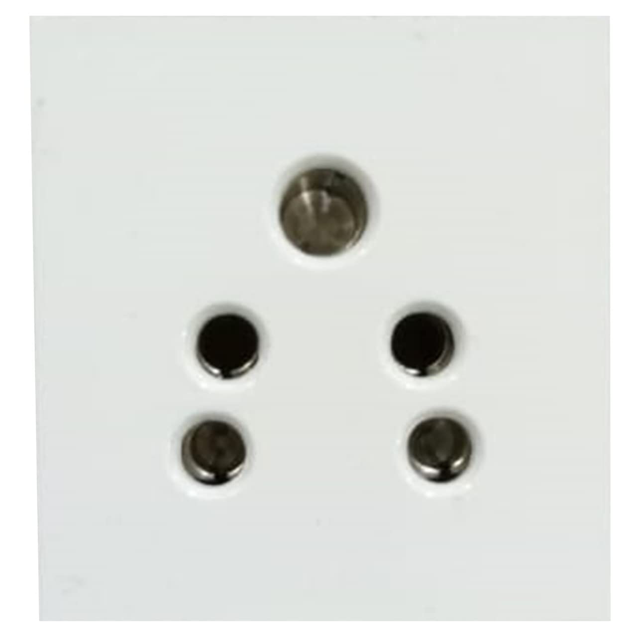 10A 5 PIN PLUG (Porcelain Base) (Pack of 10) | Electrical Modular Plug for Home, Office, Shop ...