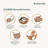 Baskerville Classic Maulkorb - Gestattet Hecheln und Trinken, verhindert Beißen und Stöbern nach Essen, passend für Hunde mit langen Nasen, Trainingsmaulkorb für kleine Hunde (Größe 1)
