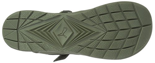 PUMA PUMA Men's Wild Sandal Plus Sneaker, Black-Barbados Cherry, 4 M US
