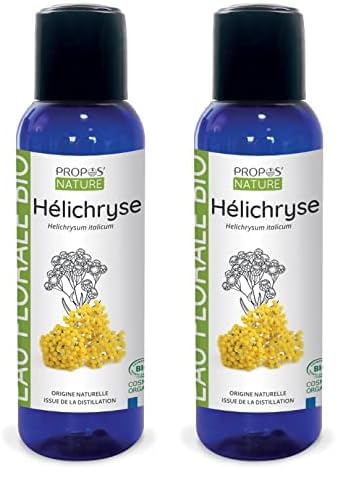 Hydrolat d’Hélichryse italienne corse Bio - Helichrysum italicum - 100ml - PROPOS'NATURE (Lot de...