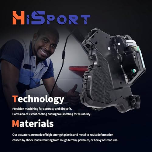 Image of HiSport Door Lock Latch Actuator Assembly Front Right Side Replacemnet for Toyota 4Runner Camry Highlander Prius C V Rav4 Tundra,Compatible with Lexus Scion CT200h IS250 Convertible 69030-0C050