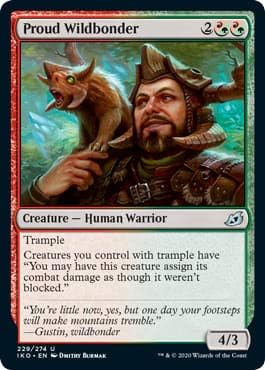 Magic: The Gathering - Proud Wildbonder - Foil - Ikoria: Lair of Behemoths