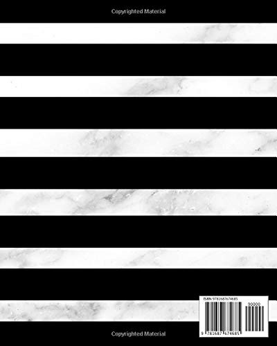 Ariana: Nifty Black & Marble 2020 Roczny planer tygodniowy, agenda i organizator | Tworzenie, inspirujące cytaty, tablice wizji i notatki | Piękny kwiatowy i złoty prezent dla dziewcząt i kobiet