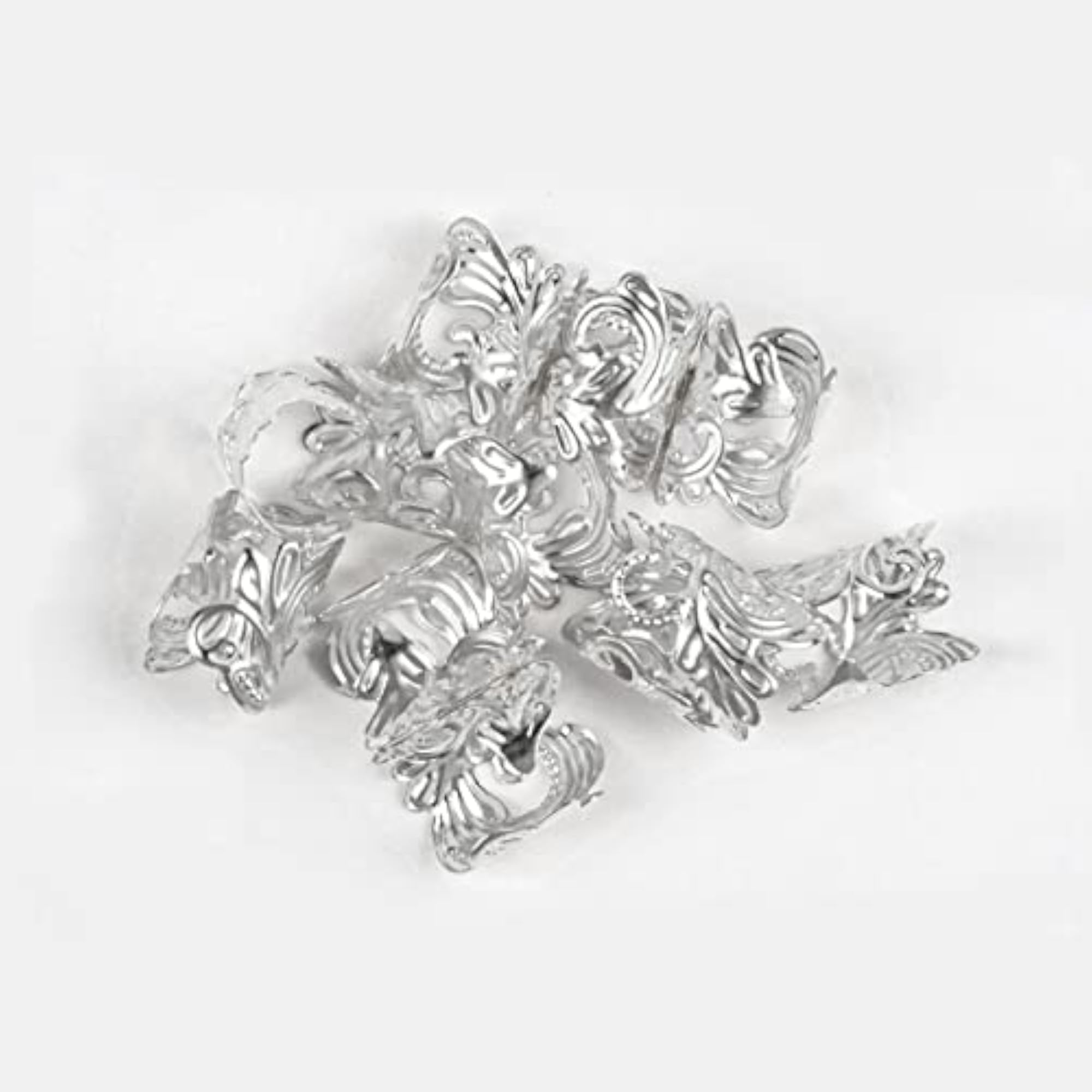 50X Dreadlocks Beads Hair Braiding Rings Clips Alloy