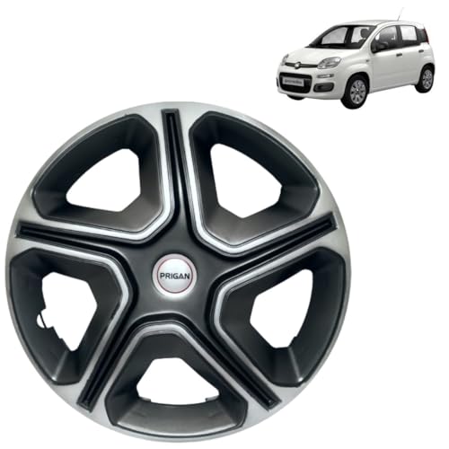 Image of PRIGAN Fiat Uno Grey Silver Wheel Cover 13 inch for Uno (Set of 4 Pcs) (Press Fitting) Model Name- Nexon Grey Silver 13