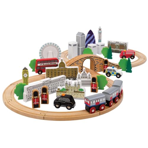 Train en bois Tidlo London de qualité supérieure pour une chambre d'enfant élégante