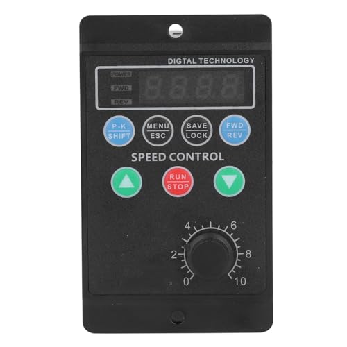 WALFRONT Entraînement à Fréquence Variable Contrôle de Vitesse du Moteur triphasé Entrée 1PH 176-264V Sortie 3PH 0-220V 120W 0,7A Forte capacité de Charge pour Pompe à Eau de Vent