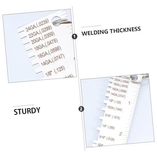 Ciieeo 2pcs Gauge Thickness Welding Gauge Tool Portable Thickness Measuring Inspection Tool miniatura 7