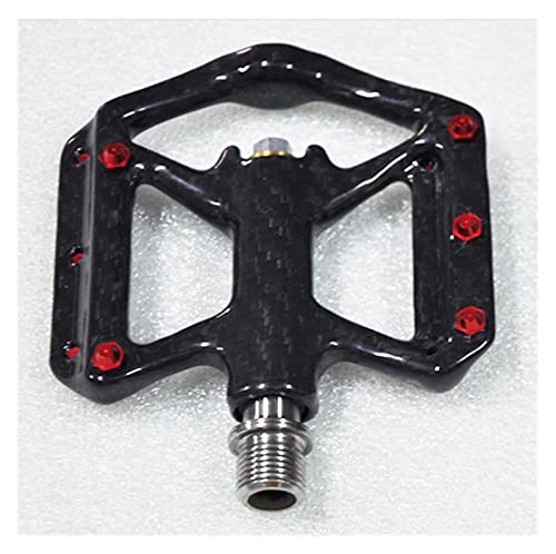 Bicycle Pedal Lightweight Carbon Fiber Platform Three Bearing Fit For Mtb Bicycle Cycling Pedals Titanium Axle Modified Parts #TOP2