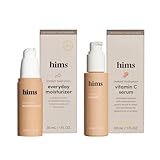 hims Everyday Moisturizer for Men - Lightweight, Hydrating Men's Face Moisturizer with Hyaluronic Acid and Shea Butter - 1 fl oz & hims Vitamin C Serum for Men - Reduces Wrinkles - 1 fl oz