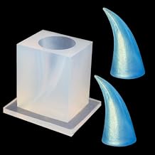 1 Pieces Large Devil Horn Silicone Mold Large Animal Horn Resin Casting Mold Candy Chocolate Fondant Silicone Mold for Cake Decorating Jewelry Making