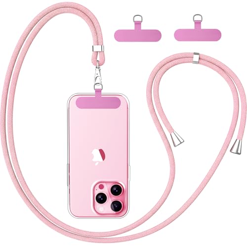 caslord Handyband Universal, Handy Lanyard mit Universelles Patch, Handyband mit Hülle kombinierbar, Einstellbar und Abnehmbar
