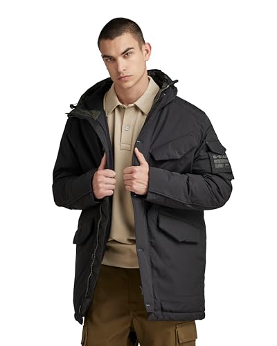 G-Star Para Hombre Parka Vodan Padded Hooded, Negro Dk Black D22713-D419-6484 , S G-Star Para Hombre Parka Vodan Padded Hooded, Negro Dk Black D22713-D419-6484 , S