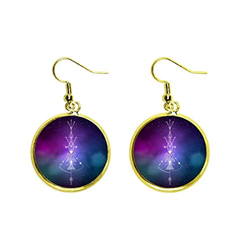 Pendientes de gota oro Universo Totem con acabado artesanal elegante para mujer