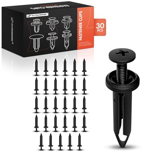 Image of A-Premium 30PCS Nylon Retainer Clip Fasteners Compatible with Dodge Charger, Intrepid, Neon, Stratus & Chrysler 300, 300M, Cirrus, Concorde, LHS & Plymouth Breeze & Pontiac Firebird - For 7.14mm Hole