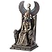 Resin Statues Ancient Egyptian Goddess Of Healing Sekhmet Sitting On Throne Statue 5 X 11 X 5 Inches Brown