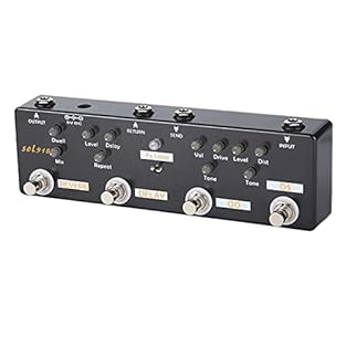 Effect Mode: There are 5 effect modes on the effect pedal including Reverb, Delay, Fx Loop, Distortion, and Overdrive. True Bypass : With Real Bypass which can eliminate all signal interference when power is turned off. Button setting: The effect ped...