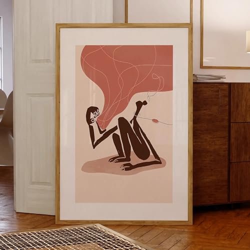 Comment créer un salon design contemporain | Toile XINBAO minimaliste avec cadre