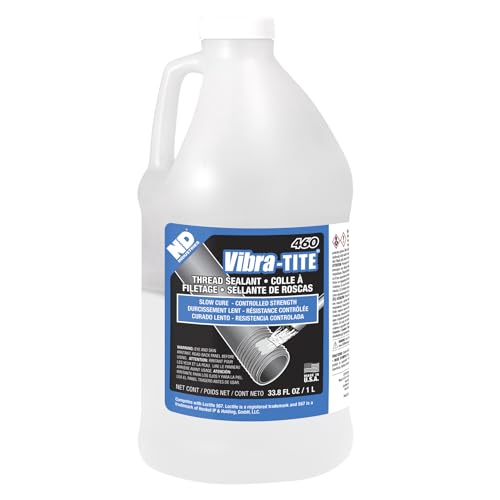 Image of Vibra-TITE 460 White General Purpose Stainless Steel Anaerobic Thread Pipe Sealant, 1 Liter Jug