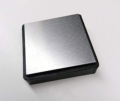 Steel And Rubber Block 4" Double Sided Combination Metal Working Anvil Bench Tools #TOP6