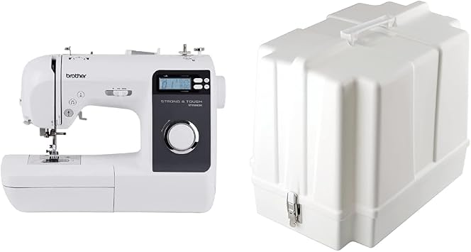 Brother ST150HDH Sewing Machine, Strong & Tough, 50 Built-in Stitches, LCD Display, 9 Included Feet & 5300A Sewing Machine Hardcase, Off-White