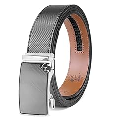 Beveled Black Base Silver Buckle - Black
