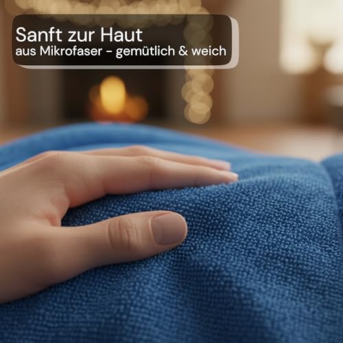 Canisphere Hundebademantel (Größe XS, kleine Hunde, blau) - Saugstarker Bademantel Hund aus Mikrofaser - Schnelltrocknend & Flauschig - Hunde Bademantel für kleine Hunde