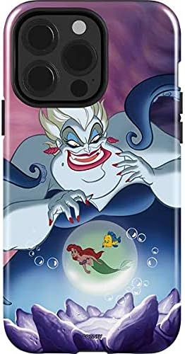 Skinit Impact Phone Case Compatible with iPhone 13 Pro - Officially Licensed Disney Villains Ursula Ariel and Flounder Design