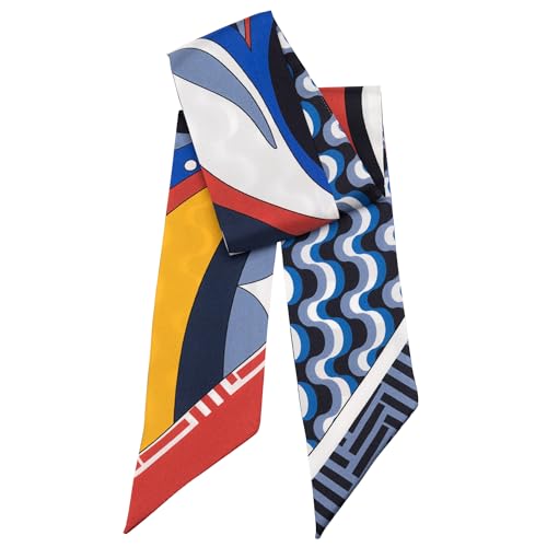 Elizabetta 100% Silk Skinny Bandeau Scarves - Handmade in Italy2