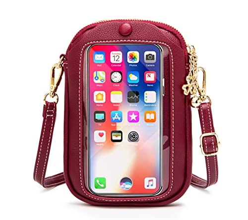 Aslana Touch Screen Phone Bag Vertical Small Crossbody Bag Handbag for Women