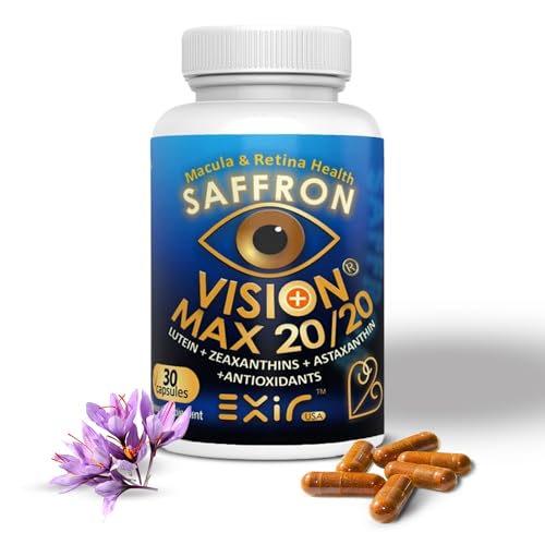 EXIR Eye Supplement | Lutein, Astaxanthin Zeaxanthin, Saffron | Supports Eye Health, Visual Comfort