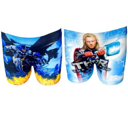 Kit 10 Cuecas Boxer Infantil Masculina Juvenil Box Menino Sublimada Personagens Wega (BR, Alfa, GG,