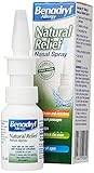 Benadryl Allergy Natural Relief Nasal Spray, Preservative Free Suitable from Birth, 15 ml (Pack of 1)